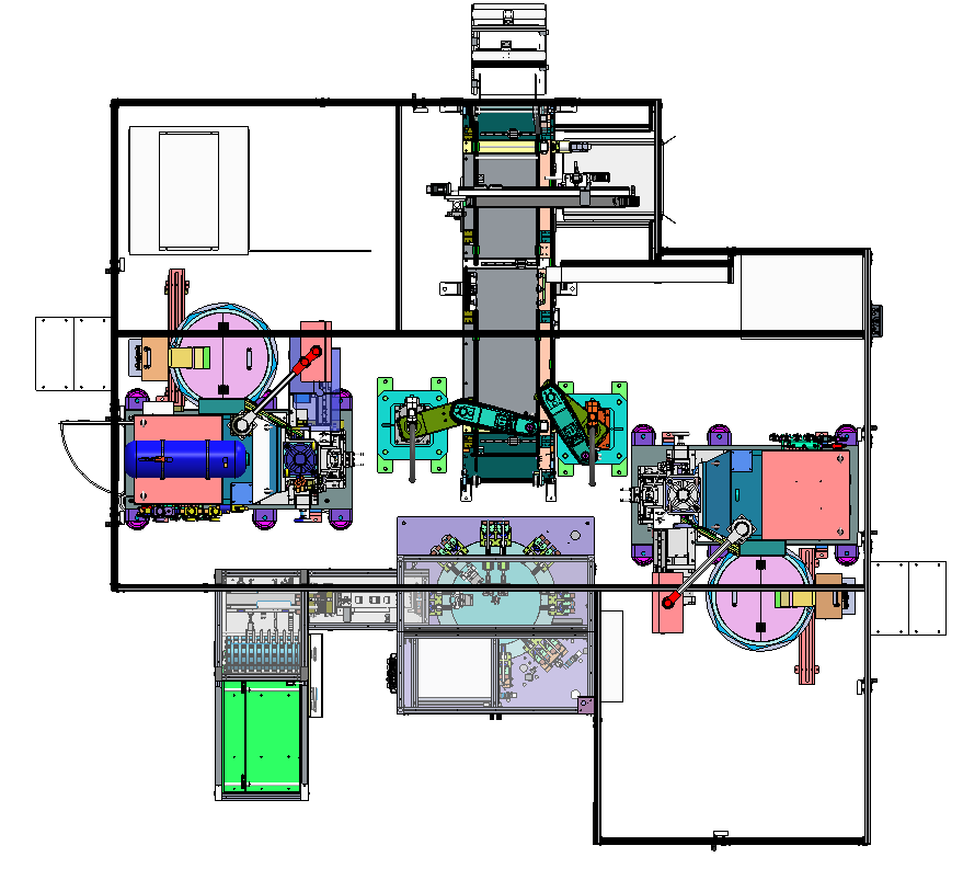 汽車氣彈簧機器人焊接工作站